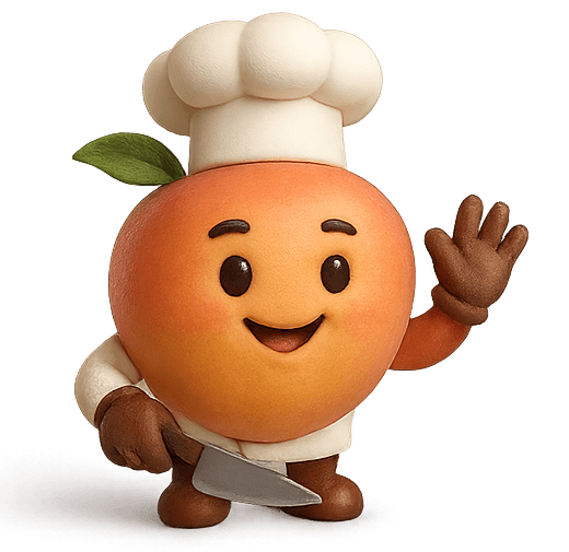 Momo the chef mascot ready to cook