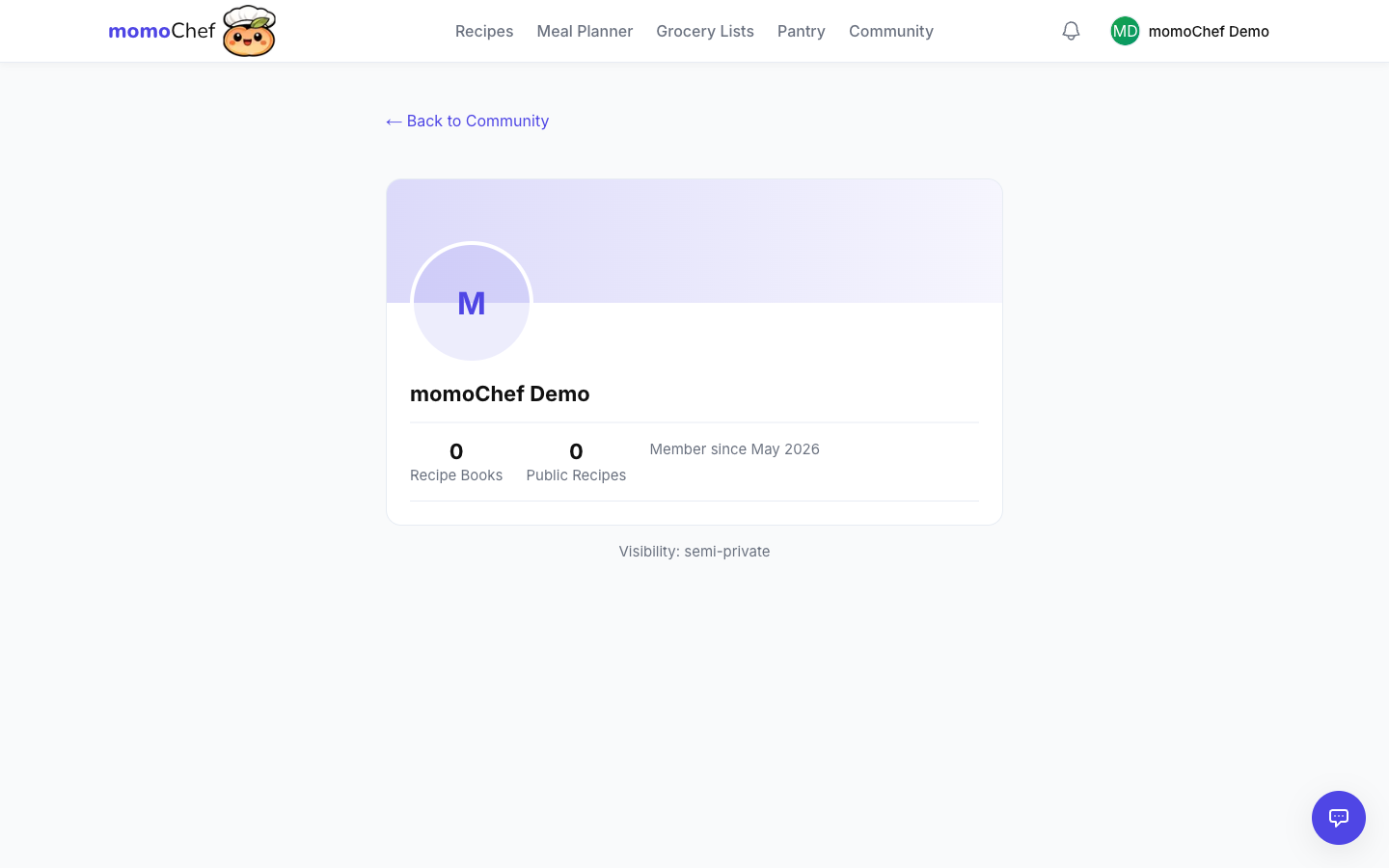 User profile